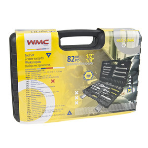 Набор инструментов 82 предмета 1/4", 1/2" WMC TOOLS WMC-4821-5EURO