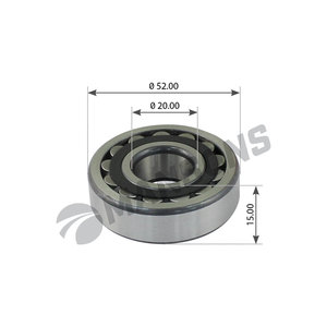 Подшипник SCANIA 124 стабилизатора кабины передний (21304) (20x52x15) MANSONS 100.075, 100075, 1324713
