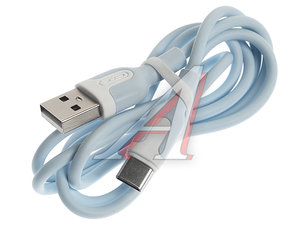 Кабель USB Type C 1м голубой XO NB212 Blue