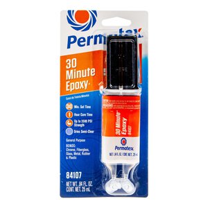 Клей эпоксидный двухкомпонентный 30-минутный 25мл Crystal Clear Permapoxy PERMATEX 84107, PR-84107