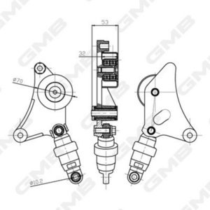 Ролик приводного ремня TOYOTA Camry (06-) натяжителя GMB GHAT197