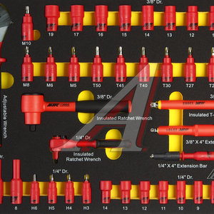 Набор инструментов 115 предметов изолированных комплект JTC JTC-I4115S