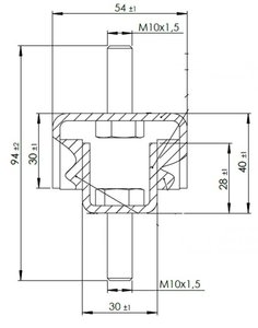 Подушка MERCEDES крепления глушителя DINEX 69804, A0004910285