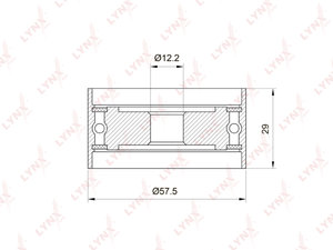 Ролик ГРМ TOYOTA Camry,Avensis,Rav 4,Carina обводной LYNX PB3039, VKM81004, 13503-63011