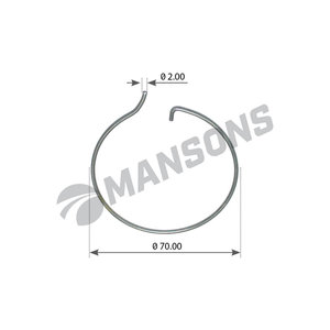 Кольцо стопорное BPW крышки ступицы MANSONS 300.360, 300360, 318804080