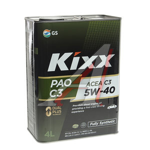 Масло моторное PAO C3 5W40 синт.4л KIXX L209244TE1, KIXX SAE 5W40