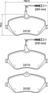 Колодки тормозные PEUGEOT 407,607 CITROEN C5,C6 передние (4шт.) MINTEX MDB3135, GDB1595, 4254.A3