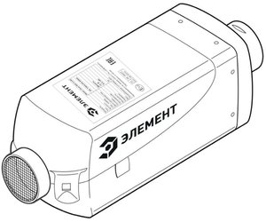 Отопитель воздушный дизельный Arctic Heat AD2 24В 2.0кВт ЭЛЕМЕНТ 20.1501.05.1000