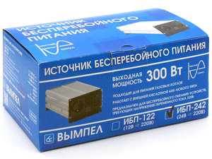 Источник бесперебойного питания для котла 24-220V 900/300Вт ВЫМПЕЛ ИБП-242