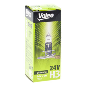 Лампа 24V H3 PK22s (1шт.) Essential VALEO 032935, 32935, АКГ 24-70-1 (НЗ)