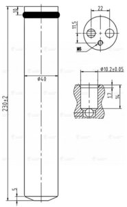 Осушитель кондиционера NISSAN Maxima (99-08) LUZAR LCR1162, 92131-2Y920