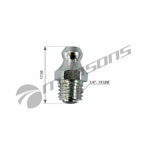 Масленка прямая 180 градусов 1/4"x19 UNF MANSONS 600.049, 600049