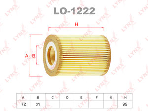 Фильтр масляный MERCEDES C,E,ML,R,G,Sprinter,Vito (3.0 D) LYNX LO1222, OX380D, A6421800009