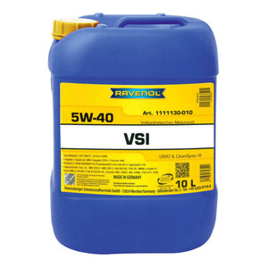 Масло моторное RAVENOL Vollsynthetic VSI 5W-40 синт. 10л 111113001001999, RAVENOL VSI 5W40