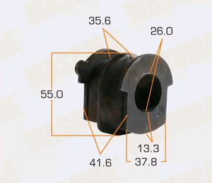 Втулка стабилизатора NISSAN Pathfinder (R52R) (14-) (2.5/3.5) заднего MASUMA MP-1246, 56243-3JA0A