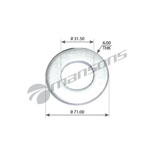 Шайба BPW пальца полурессоры (31х62х5мм) BPW MANSONS 300.101, 300101, 0332034510