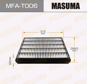 Фильтр воздушный TOYOTA Land Cruiser (08-) (4.5D) MASUMA MFA-T006, 17801-51020