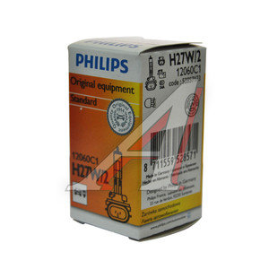 Лампа 12V H27W/2 27W PGJ13 PHILIPS 12060C1, P-12060