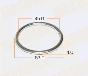 Прокладка NISSAN Primera (96-02) (2.0) выхлопной системы MASUMA MOS137, 256-165, 20691-57Е01