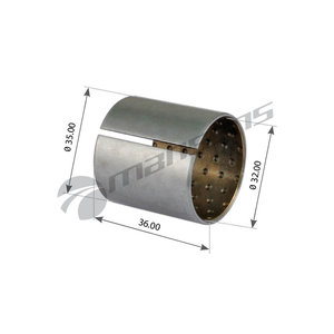 Втулка ROR FRUEHAUF пальца тормозной колодки (32х35х36.50мм) MANSONS MPB26, 21016666A