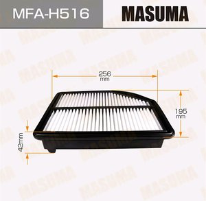 Фильтр воздушный HONDA CR-V (12-) MASUMA MFA-H516, 17220-R5A-A00