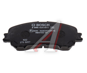 Колодки тормозные NISSAN Qashqai (14-) передние (4шт.) BOSCH 0986424011