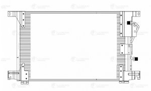 Радиатор кондиционера MERCEDES Actros (96-) LUZAR LRAC1570, 94336, A9425000154