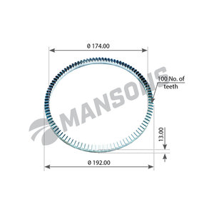 Кольцо АБС SCANIA P,G,R,T series заднего моста MANSONS 100.067, 100067, 1790708