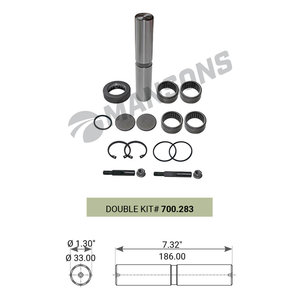 Ремкомплект МERCEDES 809,814,817,914,1117 шкворня правого с подшипником (33х186мм) MANSONS 700.783.00, 70078300, 6753301419