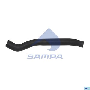 Патрубок SCANIA радиатора SAMPA 041.161, 380514