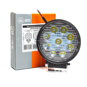 Фара рабочего света круглая 115х142x42мм 27W 9LED (направленный свет) AVTOELECTRICA AE27R-9LED-42HC АЕ, AE27R-9LED-42HC