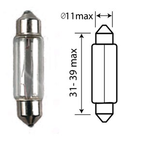 Лампа 24V C5W SV8.5-8 36мм МАЯК 62405c, 62405c(36), АС24-5