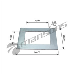 Пластина BPW рессоры (140x101x4.5) MANSONS 300.240, 300240, 328125040