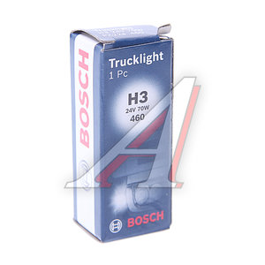 Лампа 24V H3 70W PK22s Trucklight BOSCH 1987302431, АКГ 24-70-1 (НЗ)