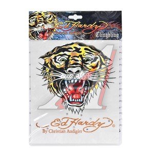 Наклейка виниловая "TIGER" 18х23см со стразами ED HARDY EH-00227