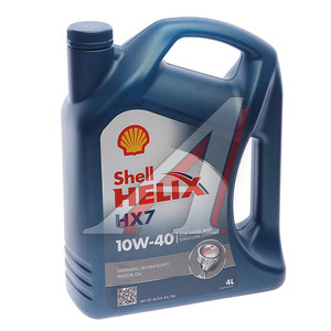 Масло моторное HELIX HX-7 10W40 A3/B4/SP п/синт.4л SHELL 550070333, SHELL SAE10W40