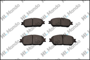 Колодки тормозные TOYOTA Camry (01-06) передние (4шт.) MANDO MPT45, GDB3612, 04465-33350/04465-33280