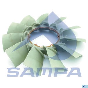 Крыльчатка DAF вентилятора SAMPA 051.232-01, 1644886