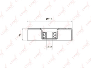 Ролик приводного ремня MERCEDES C (W202,W203,CL203),CLK (A208,C208) натяжителя LYNX PB5009, VKM38027, A1112000070