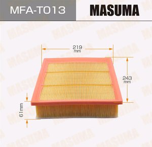 Фильтр воздушный TOYOTA Camry (11-) (3.5) MASUMA MFA-T013, 17801-31131