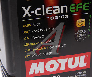 Масло моторное 8100 X-CLEAN EFE 5W30 синт.5л MOTUL 111688, MOTUL SAE5W30