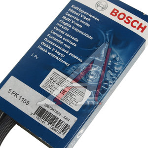 Ремень приводной поликлиновой 5PK1155 BOSCH 1987947928, 5PK1155