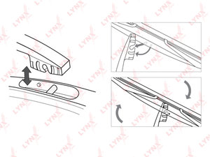 Щетка стеклоочистителя SUZUKI задняя LYNX LR35D