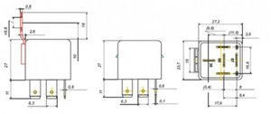 Реле электромагнитное 12V 5-ти контактное 30/20А переключ.без кронштейна АВТОТРЕЙД 75.3777-01АТ