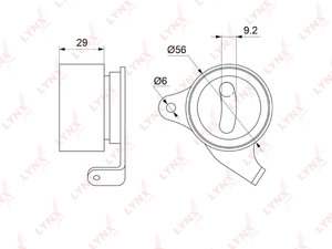 Ролик ГРМ TOYOTA Corolla натяжителя LYNX PB1068, 13505-11040