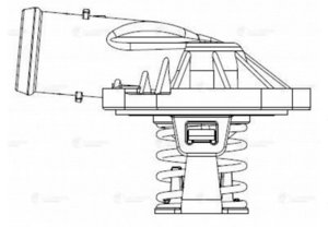 Термостат VW Touareg (06-10) AUDI A4,A6,A8,Q7 (-11) LUZAR LT1870, 059121111L