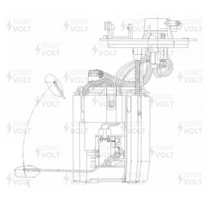 Насос топливный HYUNDAI Solaris KIA Rio (17-) STARTVOLT SFM0817, 31120-H5000