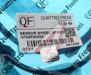 Датчик АБС NISSAN X-Trail колеса переднего QUATTRO FRENI QF60F00554, 47910-4CB0A