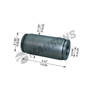 Втулка VOLVO рессоры задней (24x51x110мм) MANSONS 900.801, 900801, 20945984
