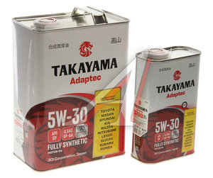 Масло моторное Adaptec SP/GF-6A 5W30 синт.4+1л TAKAYAMA 101942, TAKAYAMA SAE5W30